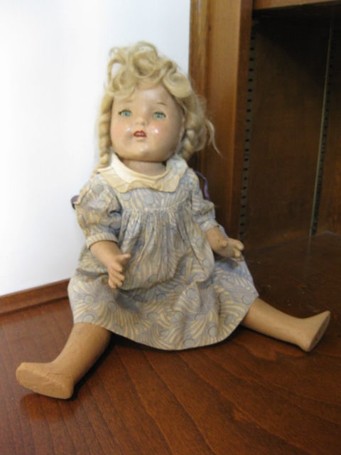 Antique Sleepy Eye Composite Doll: See all pictures for condition