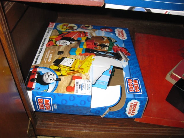 Grouping of Board Games, Playing Cards, Mega Bloks Thomas the Train Building Set - 4