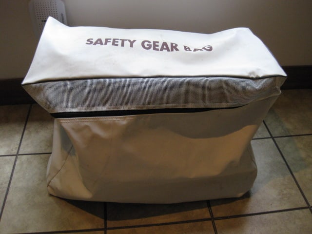 Safety Gear Bag with Five Personal Floatation Life Jackets - 11
