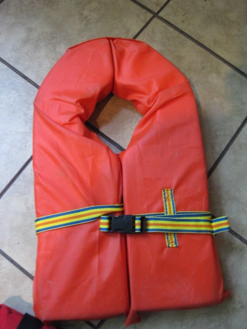 Safety Gear Bag with Five Personal Floatation Life Jackets - 4