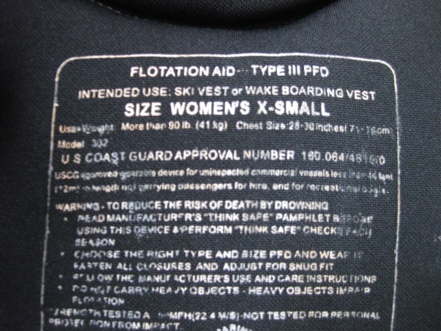 Safety Gear Bag with Five Personal Floatation Life Jackets - 8