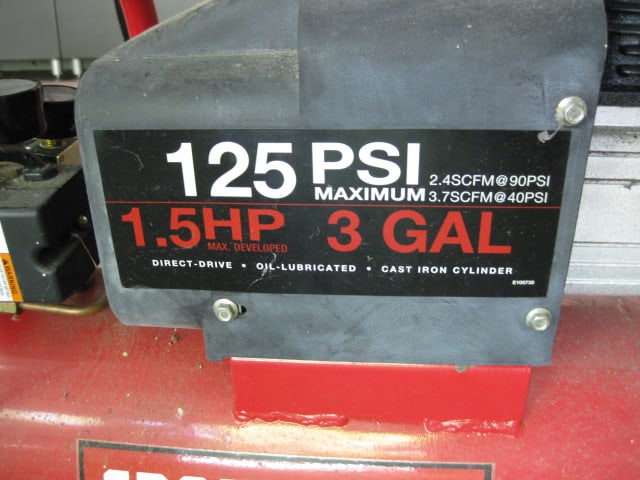 Craftsman 3 Gallon 1.5 Hp Electric Air Compressor - 2