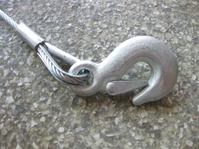 Length of Braided Cable with Clip Hook - 2