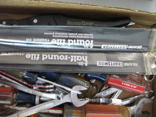 Grouping of Craftsman Hand Tools-Screwdrivers, Files, Allen Wrenches, Wrenches, Robo Grip, etc. - 2