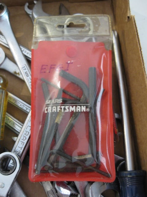 Grouping of Craftsman Hand Tools-Screwdrivers, Files, Allen Wrenches, Wrenches, Robo Grip, etc. - 5