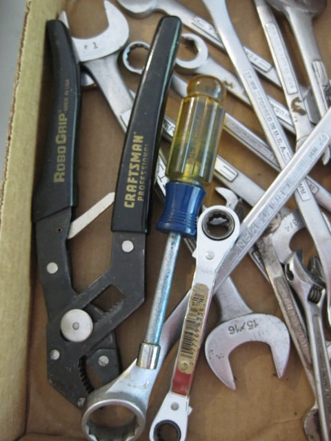 Grouping of Craftsman Hand Tools-Screwdrivers, Files, Allen Wrenches, Wrenches, Robo Grip, etc. - 6