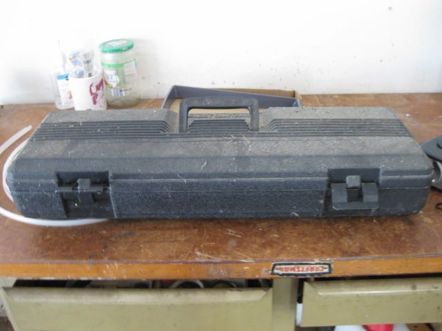Craftsman 5' Metal Workbench and Contents of Bench and Wall Cabinet - 12