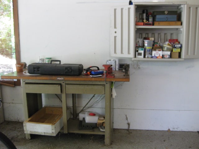 Craftsman 5' Metal Workbench and Contents of Bench and Wall Cabinet (1 of 20)