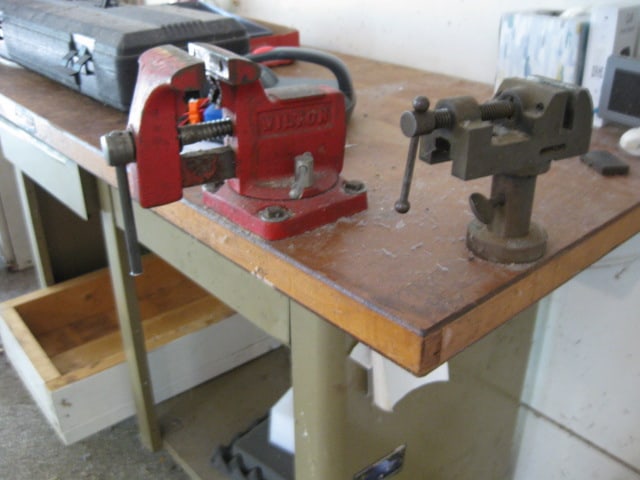 Craftsman 5' Metal Workbench and Contents of Bench and Wall Cabinet - 3