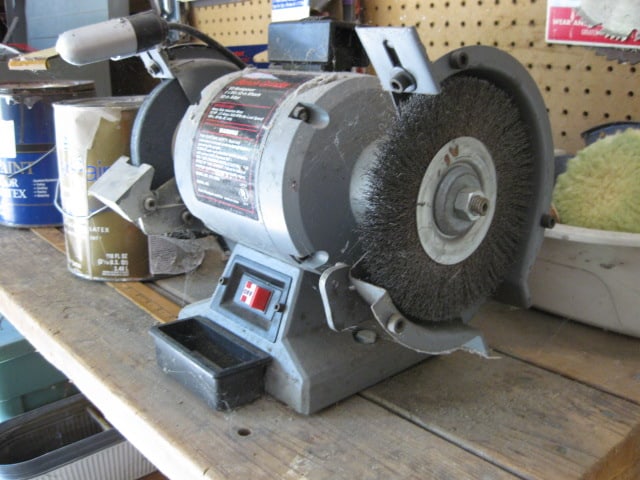 8' Wood Work Bench and Contents - 13