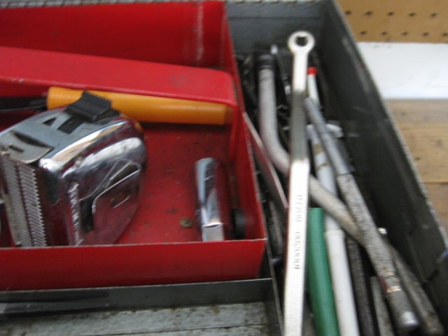 8' Wood Work Bench and Contents - 16