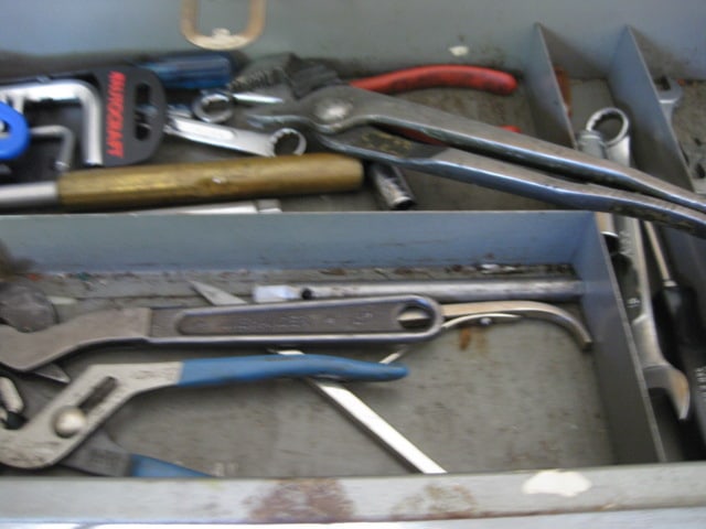 8' Wood Work Bench and Contents - 20