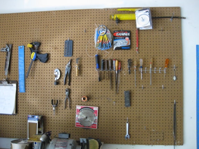 8' Wood Work Bench and Contents - 3