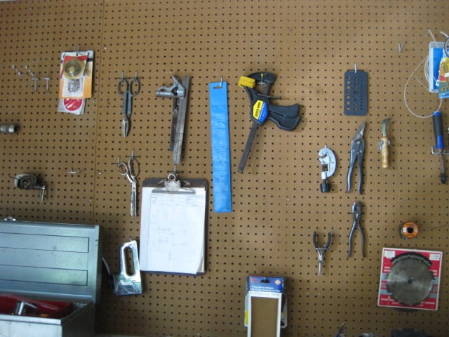 8' Wood Work Bench and Contents - 4