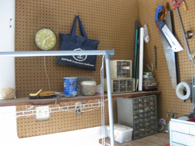 8' Wood Work Bench and Contents - 6