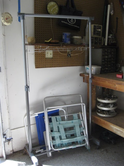 8' Wood Work Bench and Contents - 7