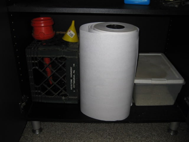 Contents of Garage Storage Cabinets-Light Bulbs, Coolers, Step Stool, Jacks, Cleaners, etc. - 9
