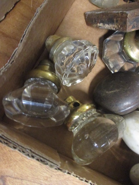 Lot of Antique Porcelain and Glass Door Knobs - 2