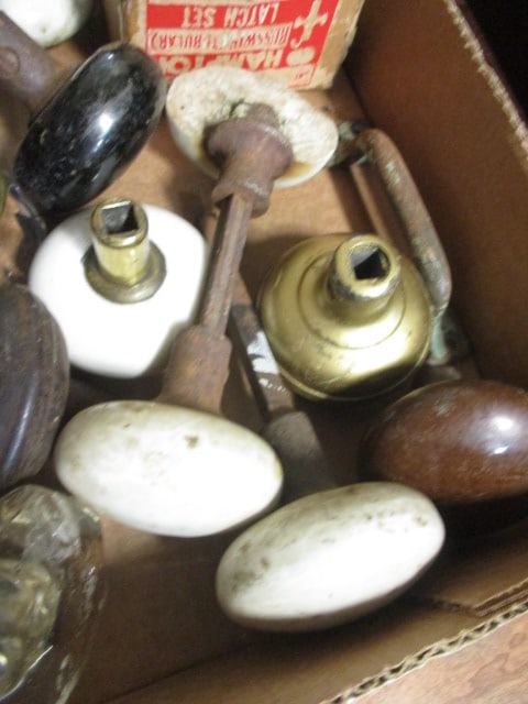 Lot of Antique Porcelain and Glass Door Knobs - 3