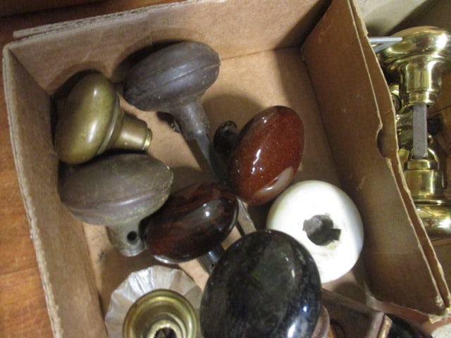 Lot of Antique Porcelain and Glass Door Knobs - 5