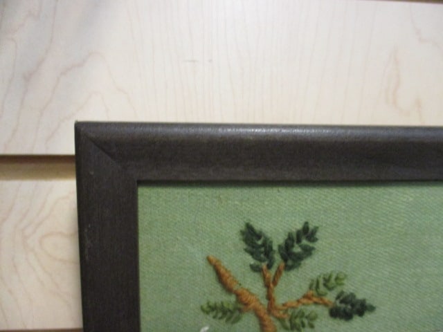 Vintage Framed Bucilla "Angels of God" Crewel Embroidery Needlework Art - 4