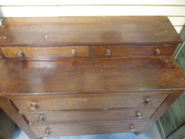 Antique 3-Drawer Chest with 2 Glove Box Drawers - 2