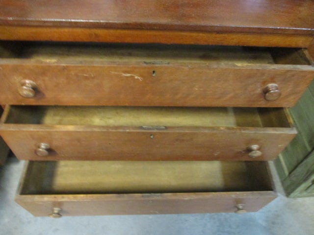 Antique 3-Drawer Chest with 2 Glove Box Drawers - 3