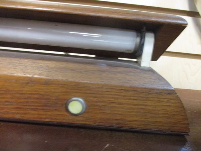 Mid-Century Modern Wood Fluorescent Desk Lamp - 4