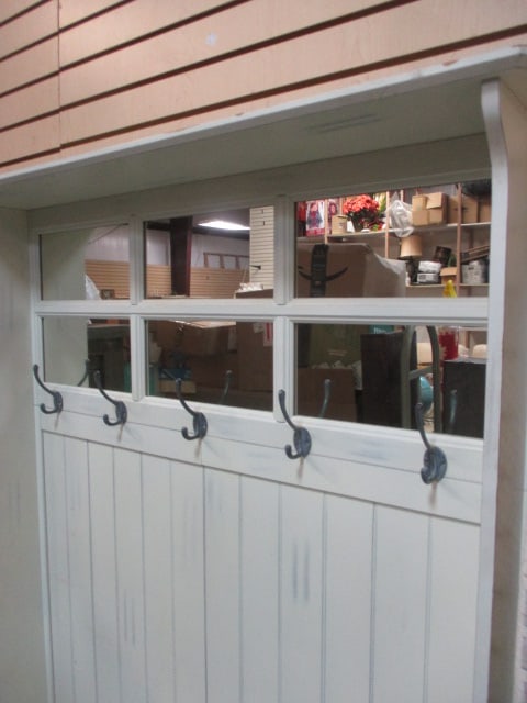 Entryway Hall Tree with Storage Bench and Mirror - 2