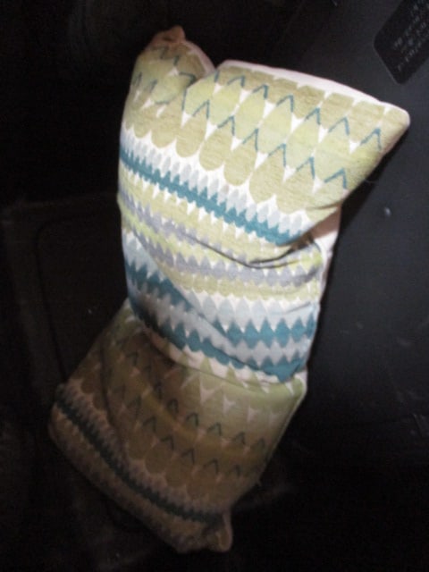 Lot of Throw Pillows in Plastic Storage Container - 6