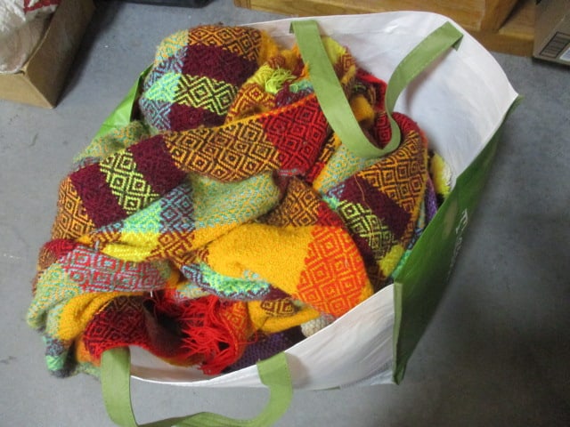 Lot of Vintage Afghans, Throws, and Blankets: see pictures and preview for selection and condition