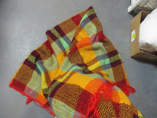 Lot of Vintage Afghans, Throws, and Blankets - 2