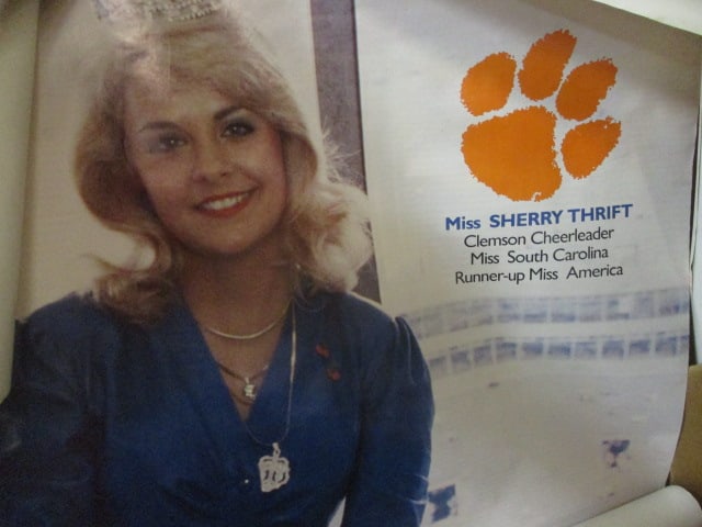 2 "Miss South Carolina Sherry Thrift" Posters and 4 "Varsity Atlanta" Paper Hats - 5