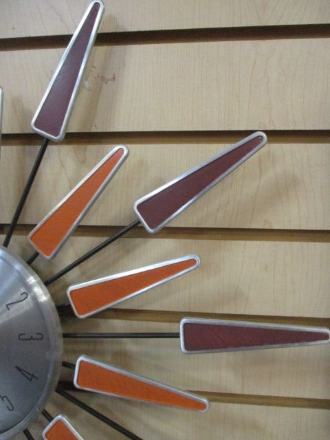 Mid-Century Modern Infinity Starburst Wall Clock - 4
