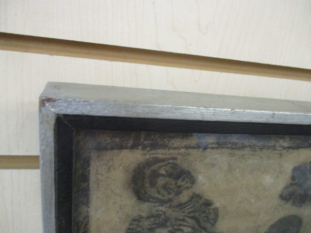 Vintage Framed Chinese Stone Relief Rubbings Artwork - 5