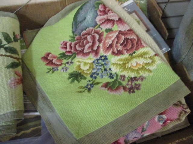 Lot of Vintage Needlepoint Kits and Completed Panels - 2