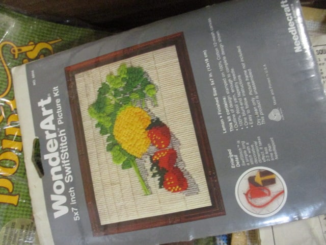 Lot of Vintage Needlepoint Kits and Completed Panels - 4