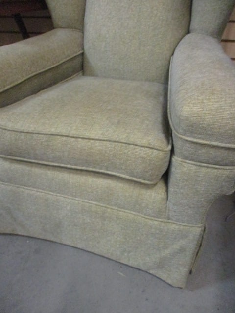 Traditional Wingback Upholstered Arm Chair - 2
