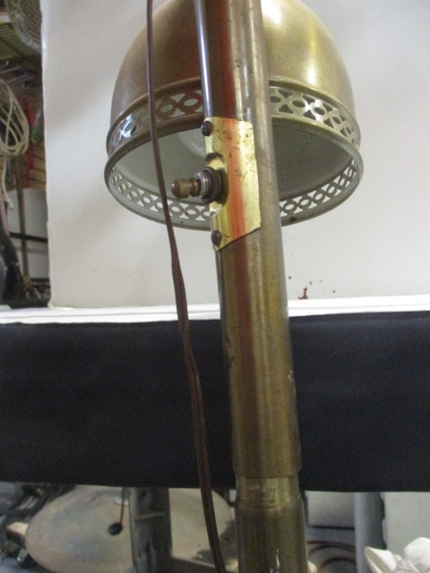 Mid-Century Modern Brass 3-Light Floor Lamp - 3
