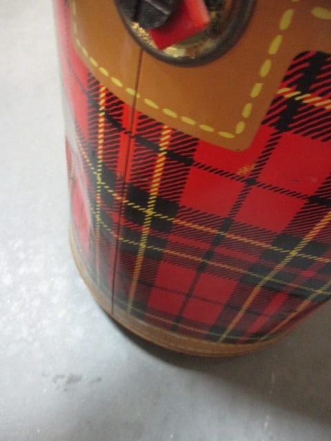 Mid-Century Modern Hamilton "The Skotch Kooler" Plaid Round Ice Chest - 5