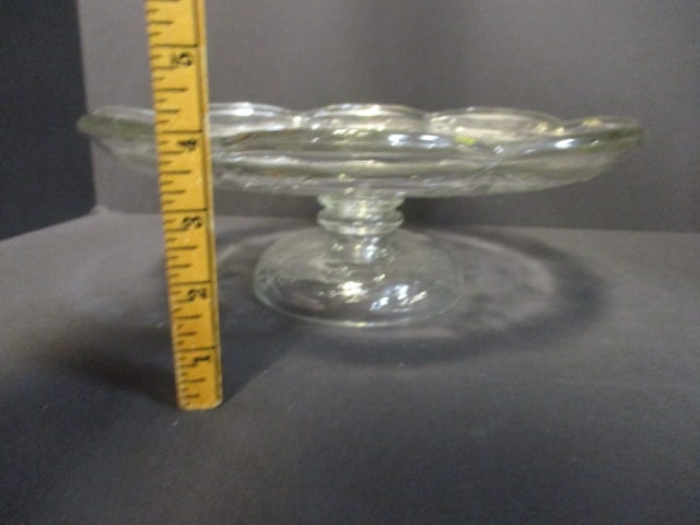 Anchor Hocking "Savannah" Glass Pedestal Cake Plate - 7