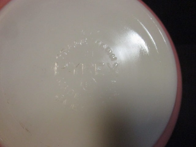 Vintage Pyrex "Flamingo Pink" Nesting Mixing Bowl and 2 Saucers - 6