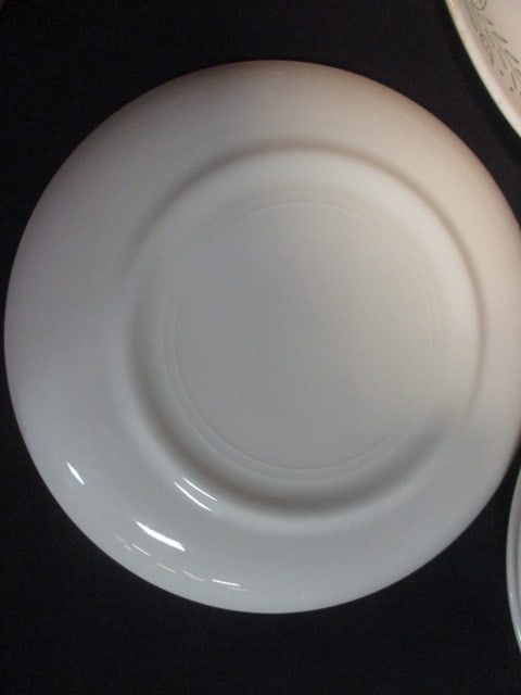 Retro Scio Pottery Provensional Green "Rooster Weathervane" Plates and Platter - 4