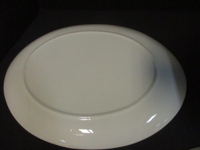 Retro Scio Pottery Provensional Green "Rooster Weathervane" Plates and Platter - 5