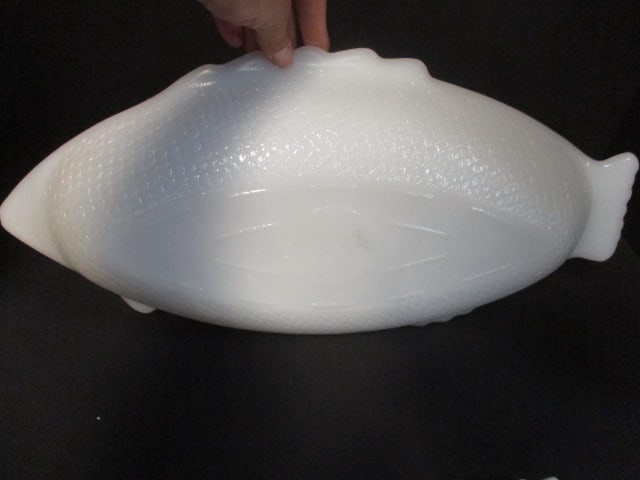 Grouping of Vintage Milk Glass Casserole Dishes, Vase, and Tidbit Dish - 10