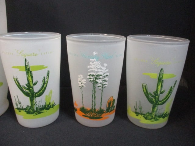 7 Vintage Blakely Oil & Gas "Arizona Cactus" Glasses - 2