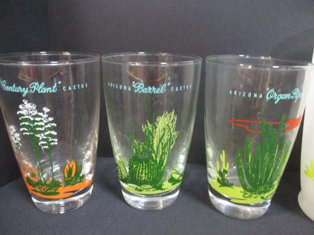 7 Vintage Blakely Oil & Gas "Arizona Cactus" Glasses - 4