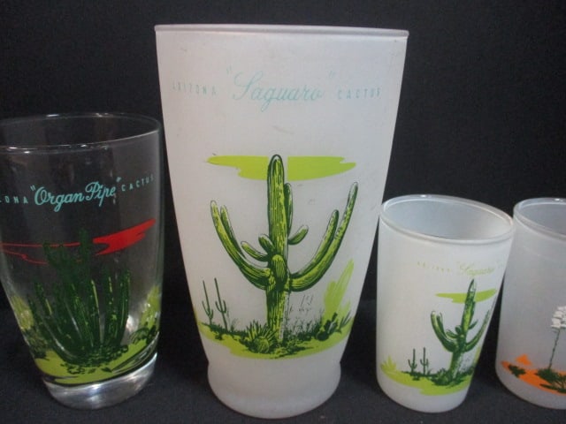 7 Vintage Blakely Oil & Gas "Arizona Cactus" Glasses - 6