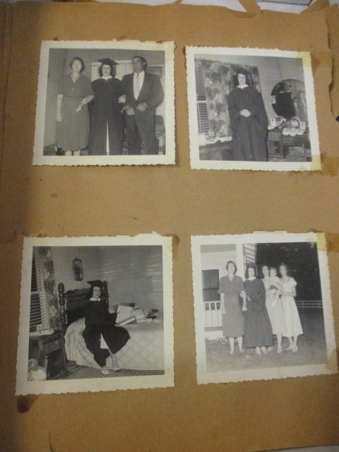 Collection of Vintage Scrapbook Pages, Black & White Photographs, and - 4