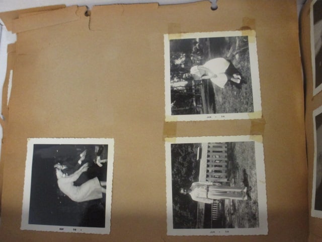 Collection of Vintage Scrapbook Pages, Black & White Photographs, and - 5
